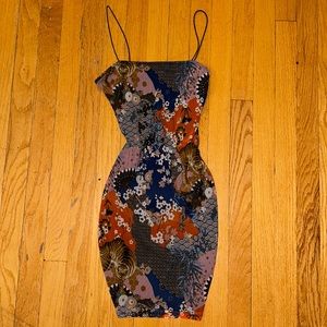 Forever 21 Graphic bodycon mini dress